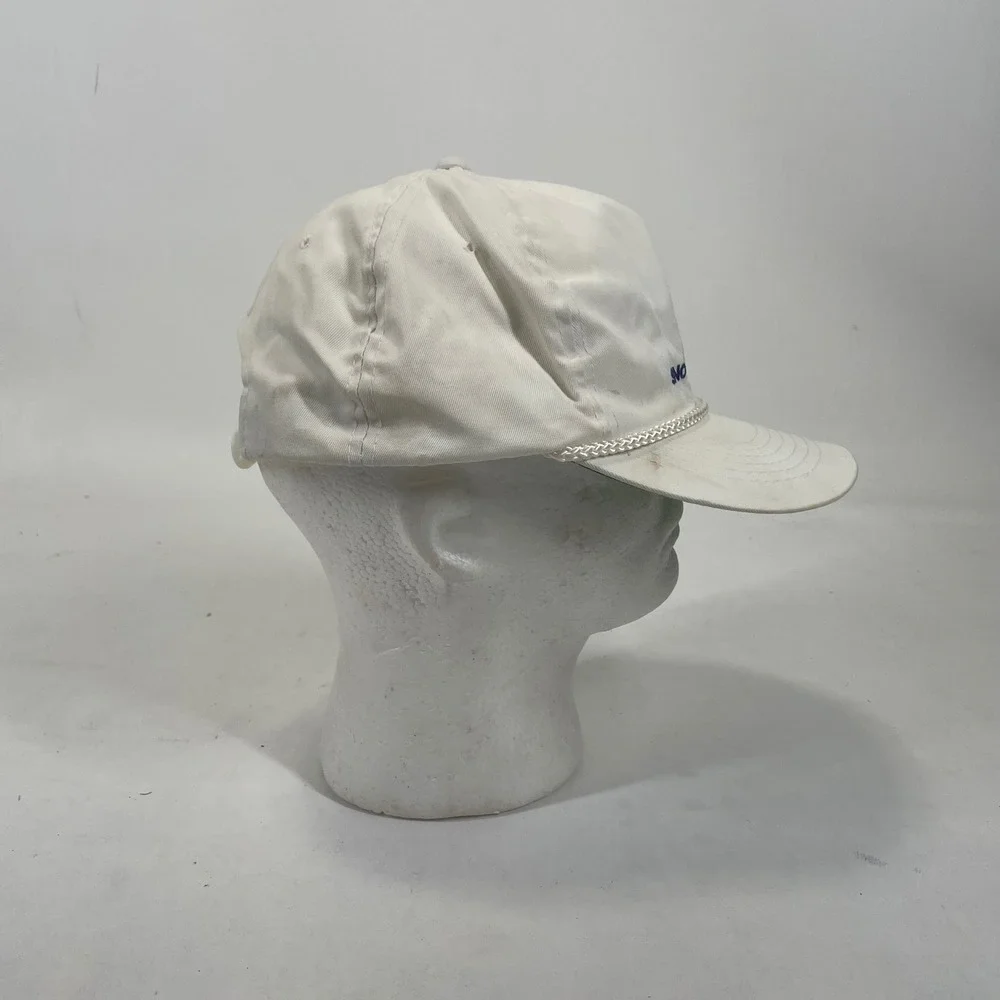 Vintage Snowsnake Ski Resort White Rope Snapback‎ Hat Young An Hat Co Mens OSFA